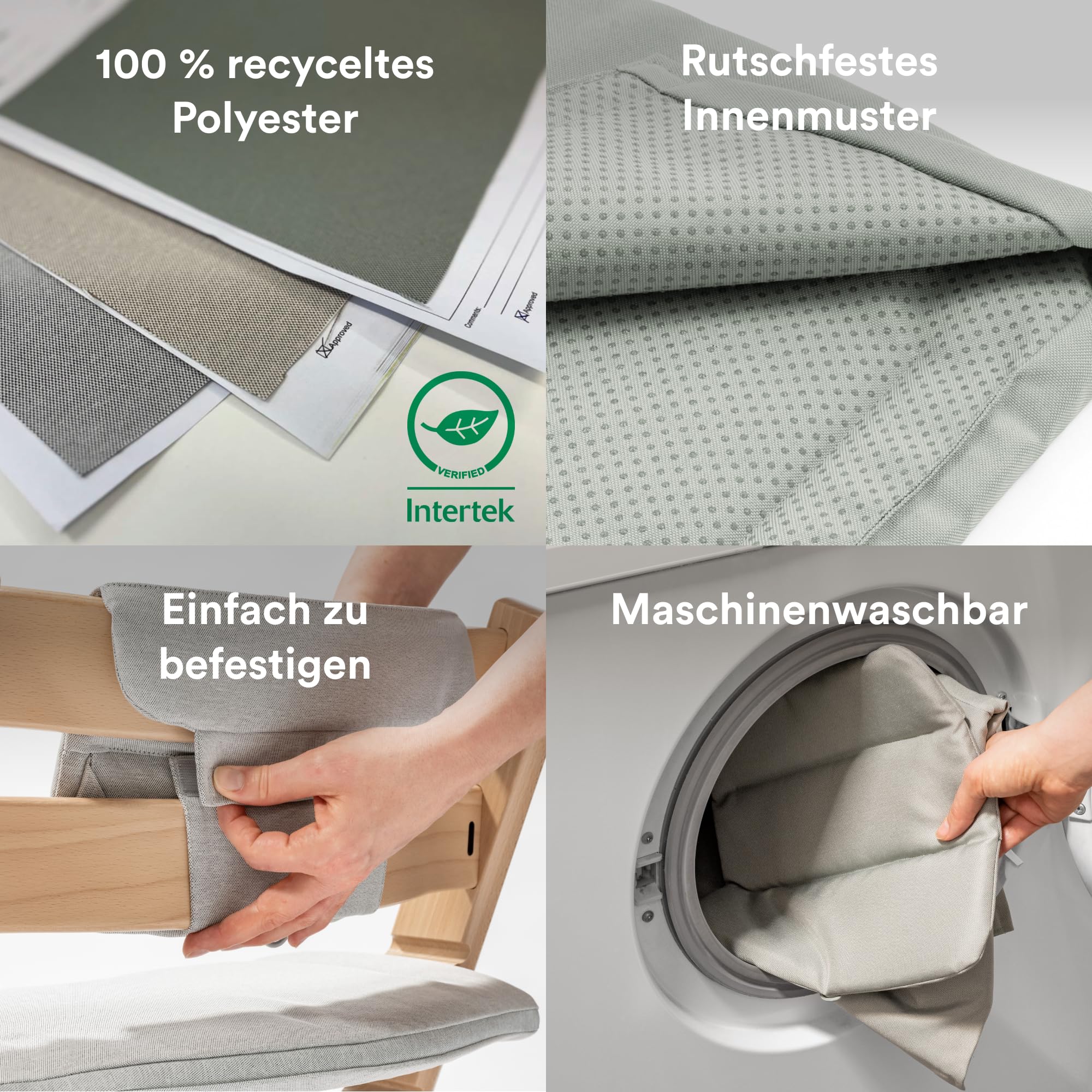 Stokke Tripp Trapp Kissen, Glacier Green – Kompatibel mit allen Tripp Trapp Stühlen & Babysets – Flüssigkeits-, flecken- & schmutzabweisend