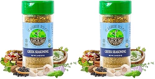 Miniatura 8 de Flavor Seed It's Greek To Me - Mezcla de condimentos griegos orgánicos. Condimento para kabob y giroscopio. Condimentos gourmet y especias prémium