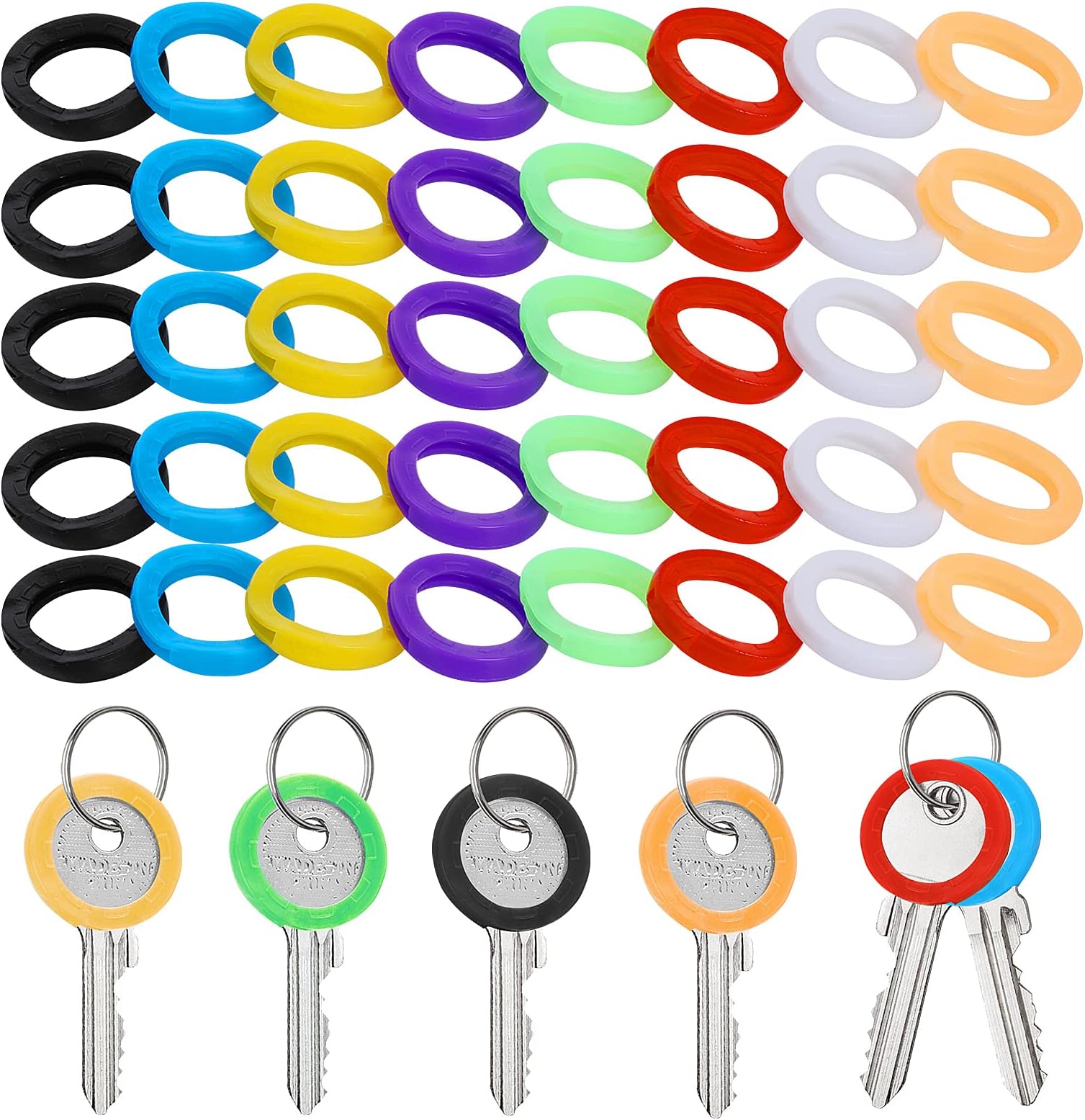 32 Stück Schlüsselkappen, Rund Schlüssel Kappen, Silikon Key Caps 32 Stück Schlüsselkappen, Rund Schlüssel Kappen, Silikon Key Caps