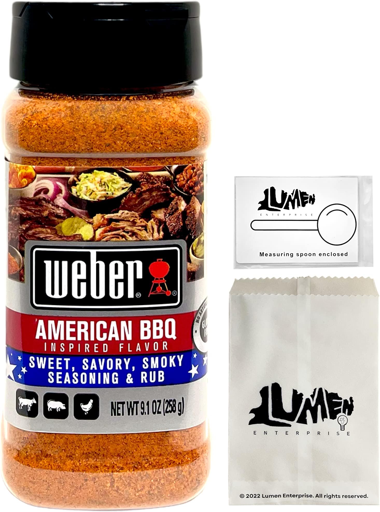 er American BBQ Seasoning and Rub (9.1 oz) Bundle with