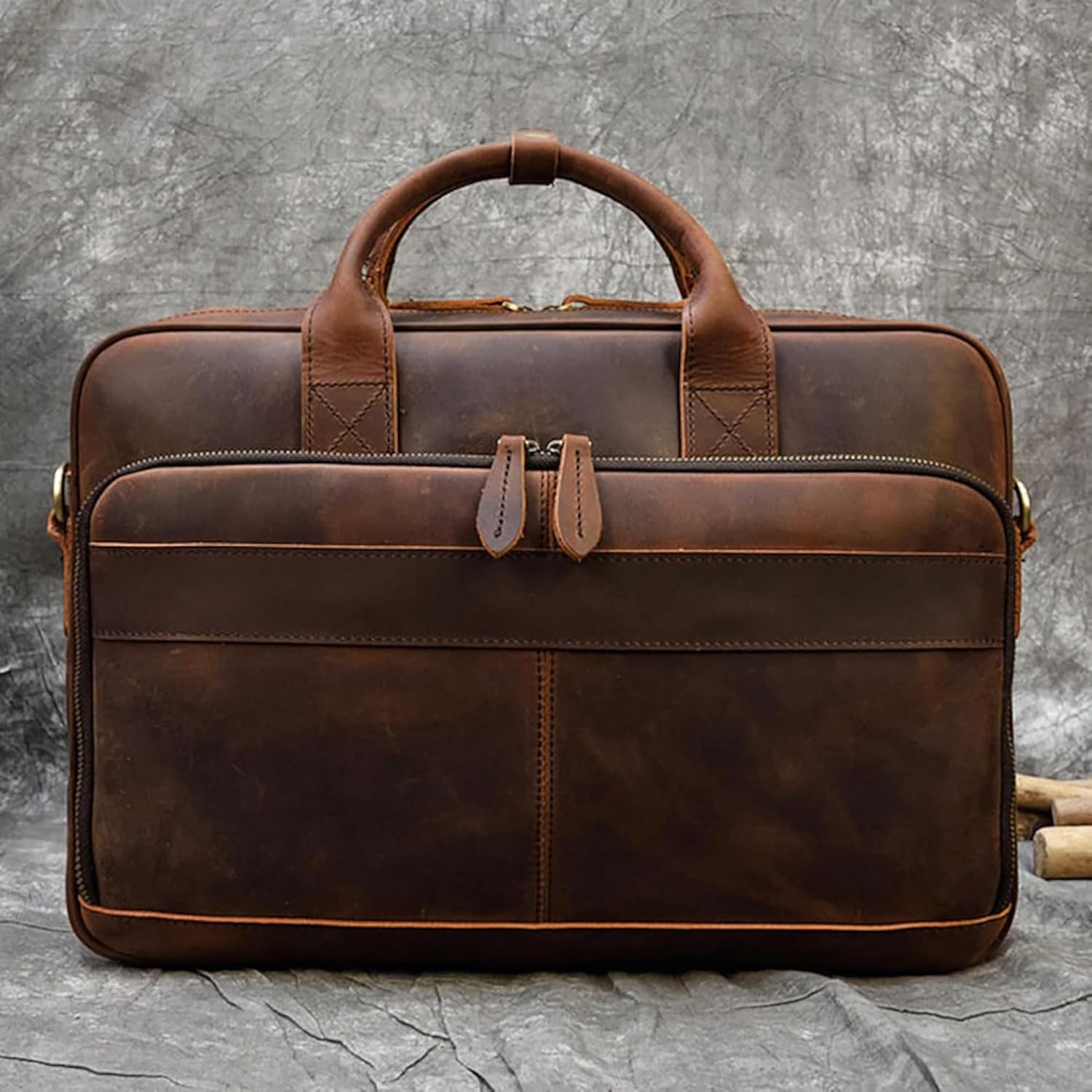 Personalized Leather Briefcase, Shoulder Bag, Handbag, Laptop Bag, Business Bag, Messenger Bag, Office Bag for Men & Women, Gift for Him