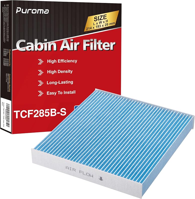 Filtro de cabine de ar Puroma multicamadas CP285 CF10285 para Toyota, Lexus e Subaru – 1 unidade