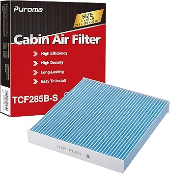 Puroma Cabin Air Filter, Compatible with CP285, CF10285, Toyota Camry, RAV4, Highlander, Corolla, Sienna, Tundra, Prius, 4Runner, Subaru Outback and Legacy, Lexus, Scion, Land Rover