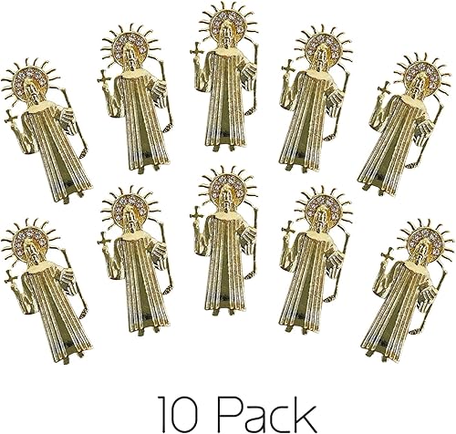 Miniatura 2 de Decoración de uñas de San Benito 10 piezas de diamantes de uñas 3D de San Benito dijes dorados para uñas acrílicas diamantes de imitación gemas de