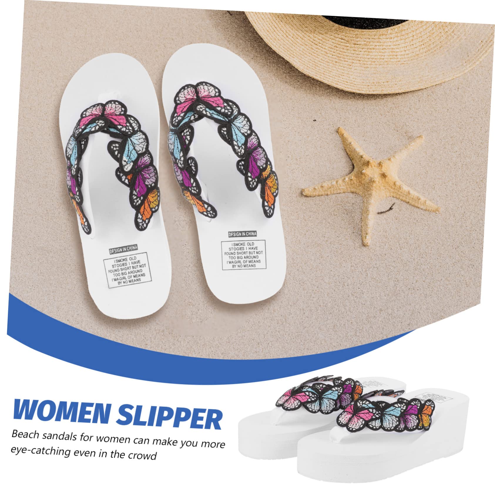 LIFKOME Infradito Fiore Fatto a Mano Sandali Con Plateau Estivi Sandali Estivi Da Donna Sandali Con Zeppa Da Donna Sandali Da Donna Protezione Ambientale Alta Eva Elastica