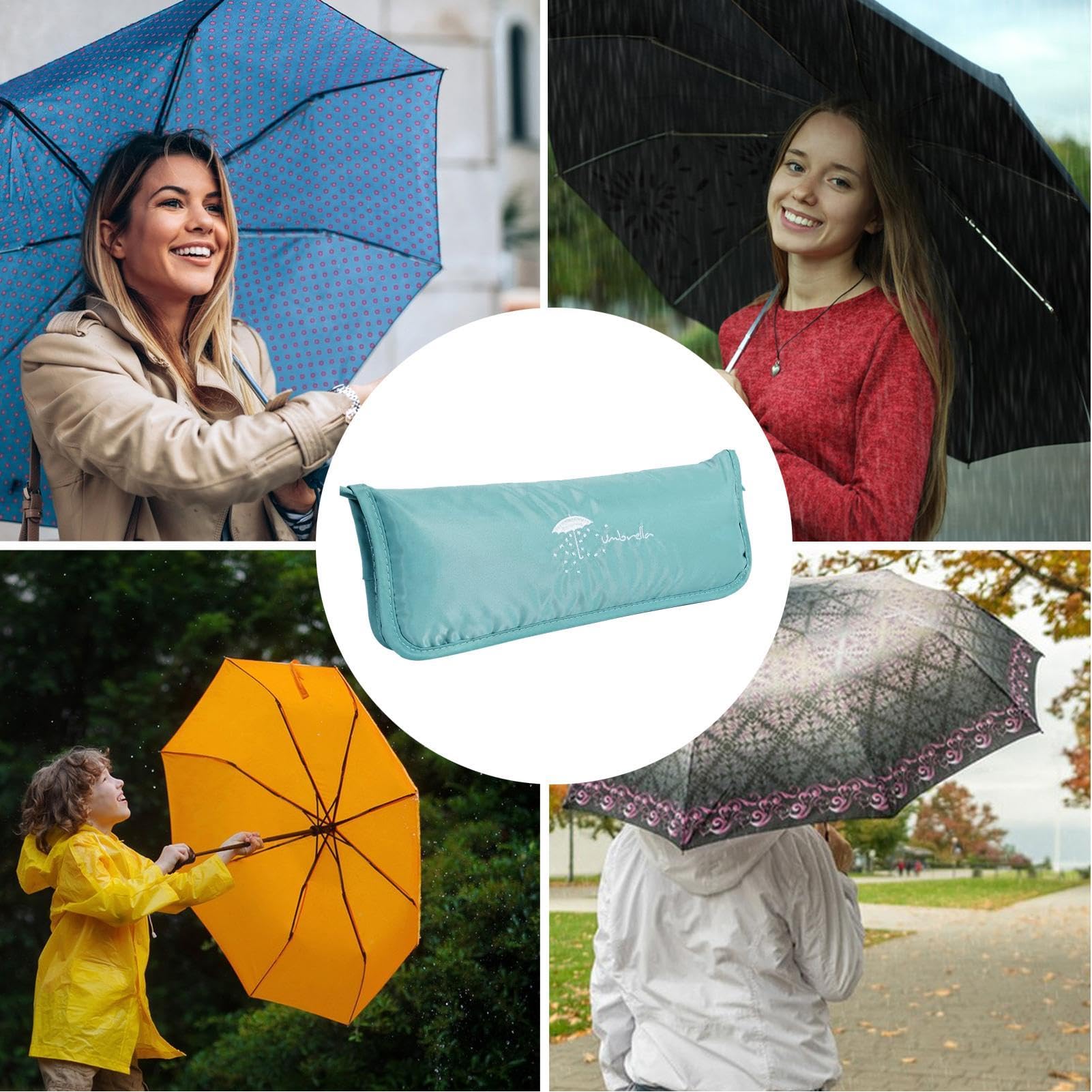Sac Pour Parapluie Humide En Microfibre - Pochette Imperméable Pliable 23x29cm - Range Parapluie, Bouteille, Serviette