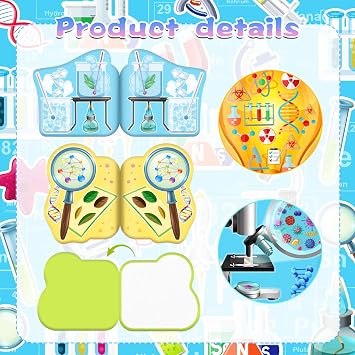 Anprola 12Pcs Science Party Gifts Mini Notebooks Small Pocket Notebook Bulk Science Themed Party Supplies for Teacher School Gifts Lab Week Chemistry Class Reward Birthday Bag Filler