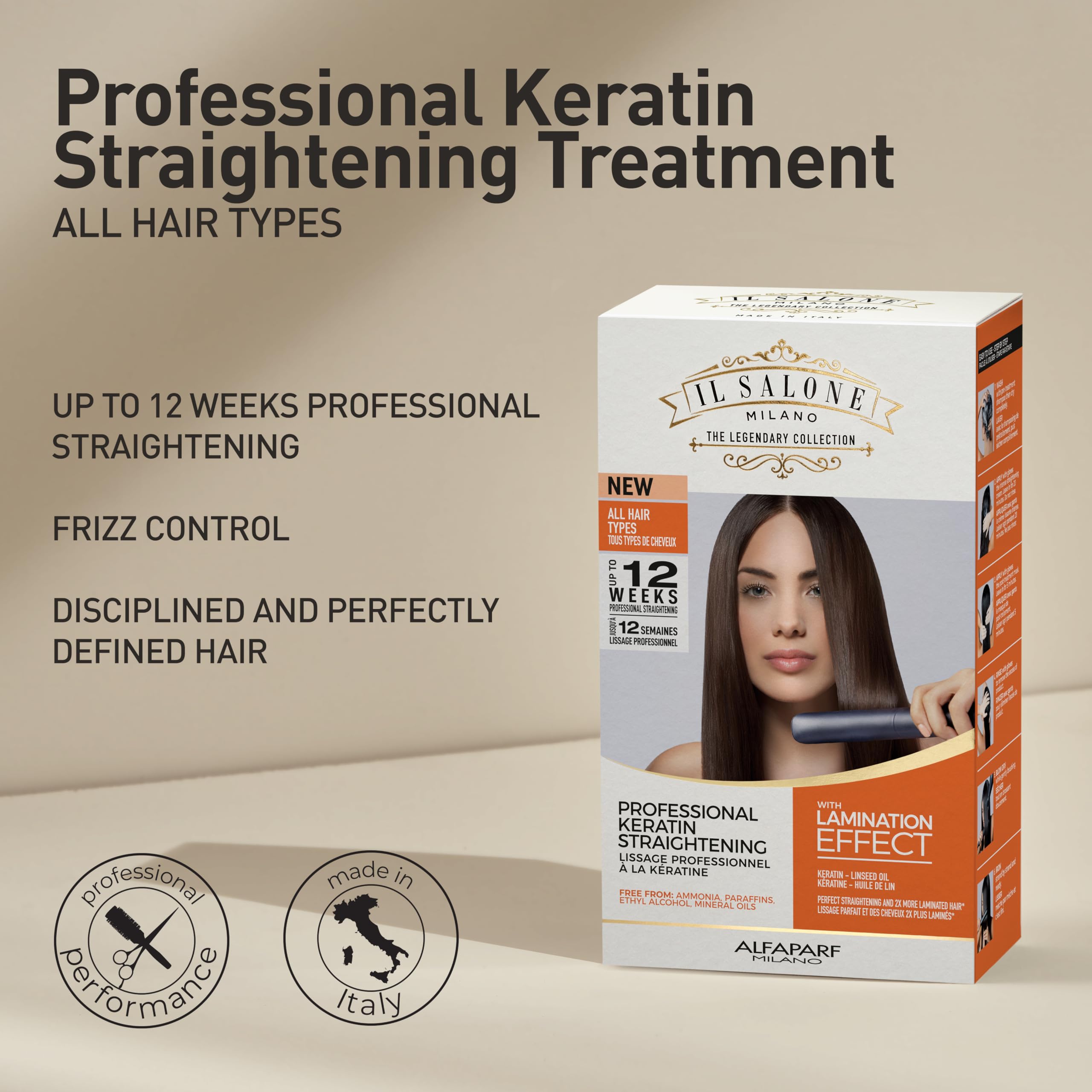 Keratin Organic Treatment (Formaldehyde-Free) PLUS Home Maintenance Post-Treatment Set - Everything your Hair Needs!