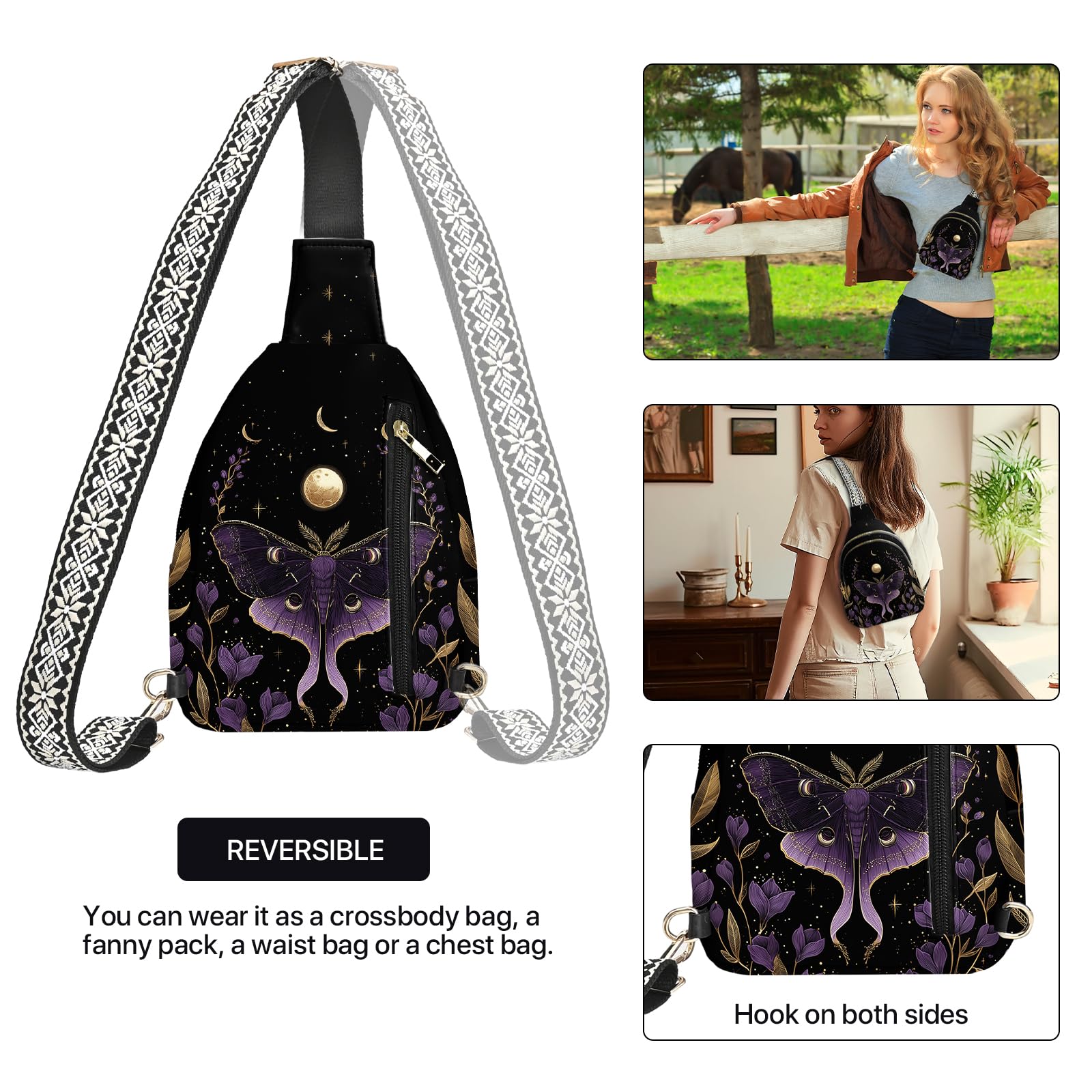 Mochila bandolera pequeña de cuero, mochila cruzada de viaje, mochila de senderismo para mujer, ajustable