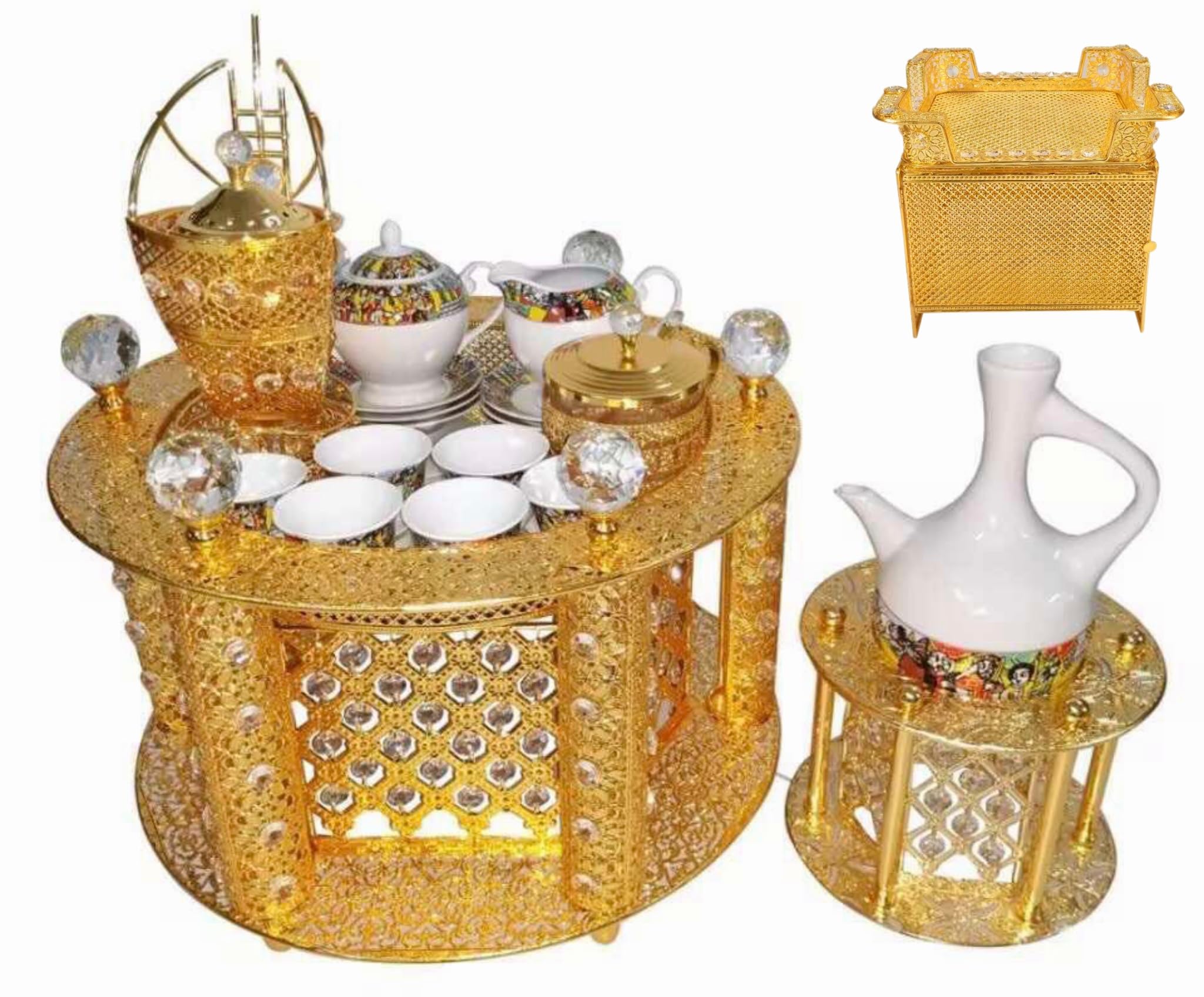 Coffee Table | ረከቦት Rekebot | እንዳ ቡን Golden