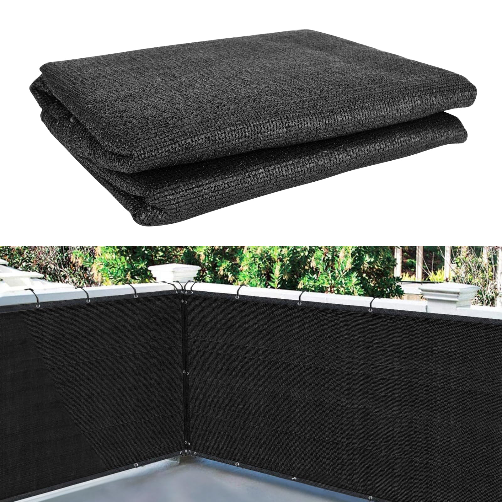 Sune - Rete frangivento resistente alle intemperie per giardino, serra e recinzione, 0,9 x 5 m, con fascette per un facile inserimento
