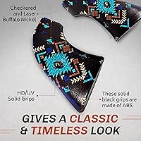 Vista 6 de Premium Gun Grips Puños de repuesto compatibles con Heritage Arms Rough Rider Solid ABS HD Imagen de una serpiente negra con estampado UV