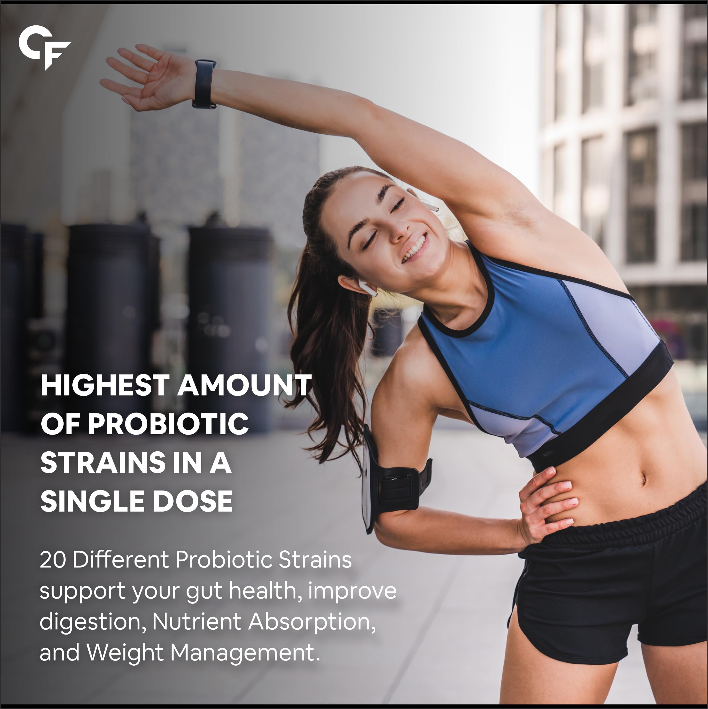 Carbamide Forte Probiotics Supplement 50 Billion CFU for Women & Men | Probiotics for Gut Health Supplement | Support Digestion & Immunity | Gut Health Probiotics – 60 Veg Capsules (Pack of 2) - Image 5 thumbnail