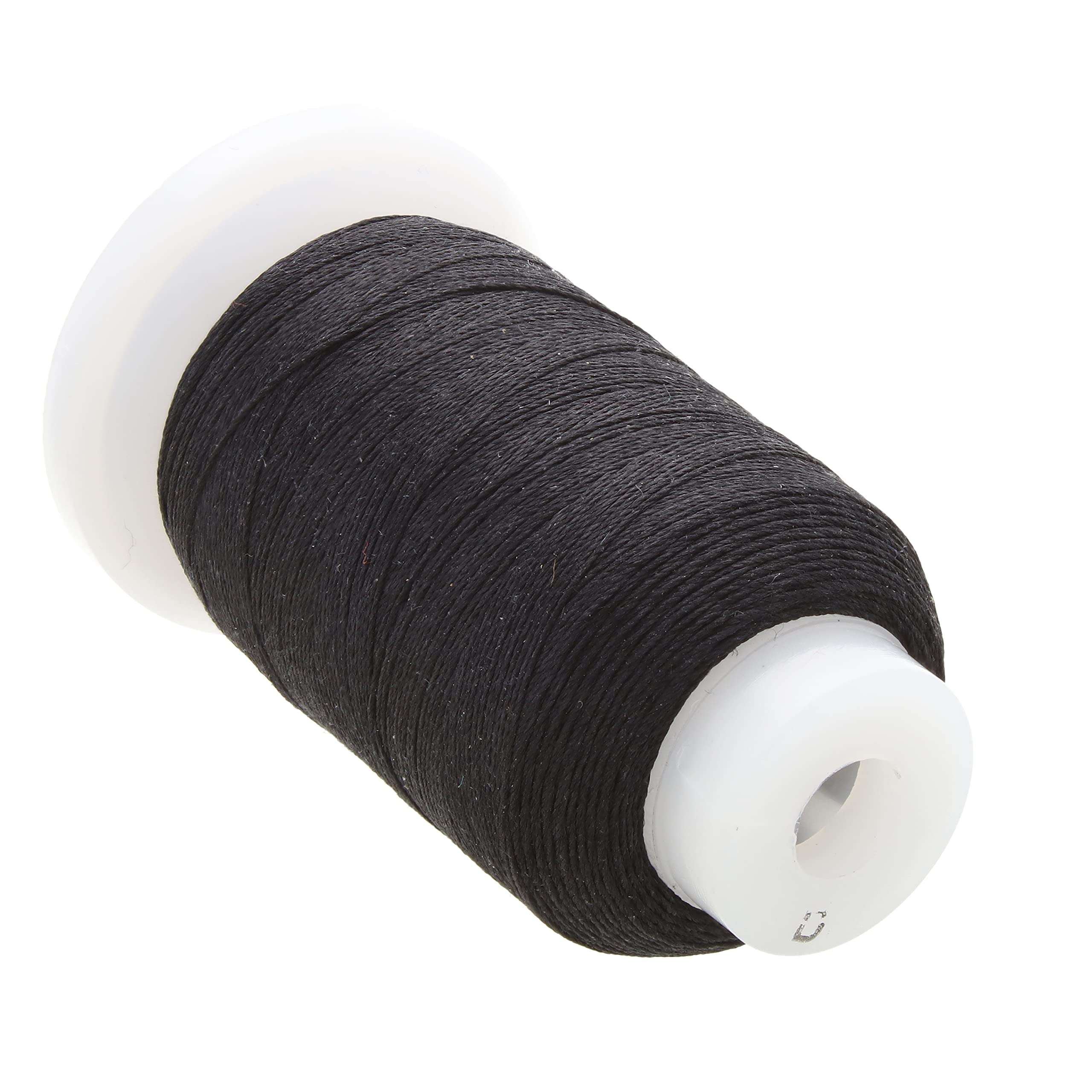 The Beadsmith Pure Silk Cord – Black, Size D (0.305 mm/0.0120”), 260 Yards (780 ft), 1/2-Ounce Spool — image 1