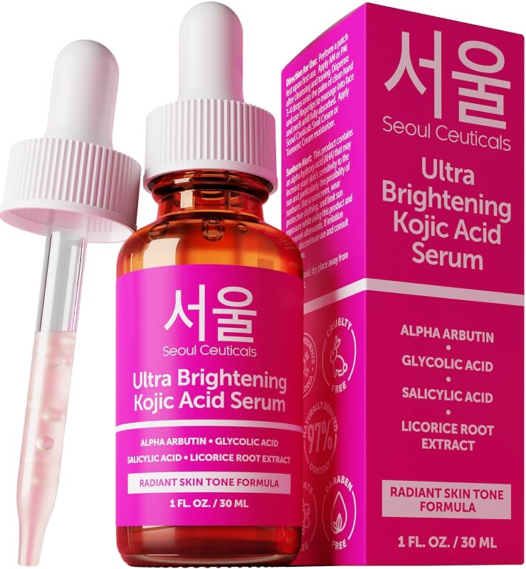 SeoulCeuticals Sérum facial com ácido kójico, 30 mL