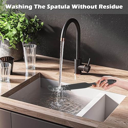 Vista 5 de Espátula de silicona para licuadora, accesorio raspador de hoja delgada diseñado para cuchillas de licuadora Vitamix1 Gris