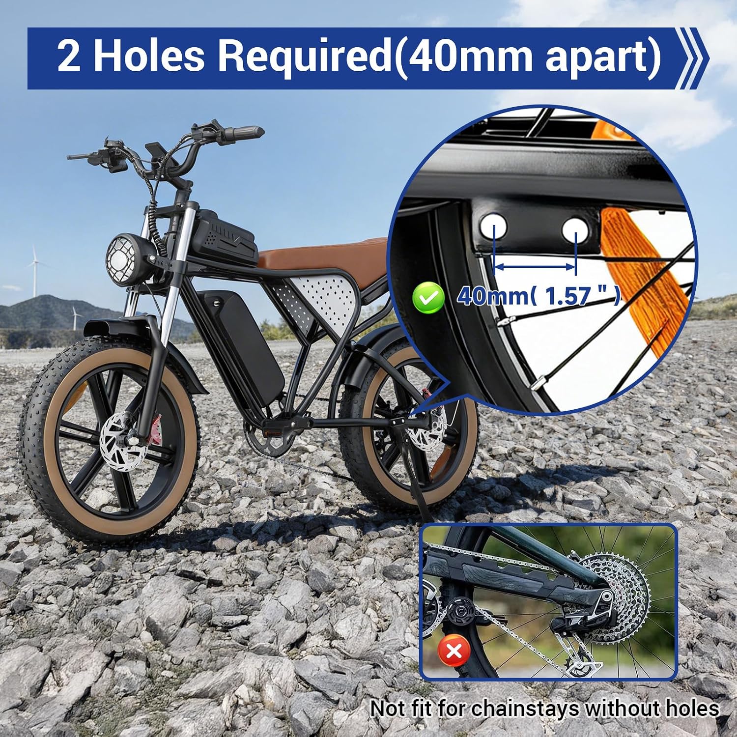 E Bike Kickstand Adjustable for Super 73 MACFOX X1S Electric Bike