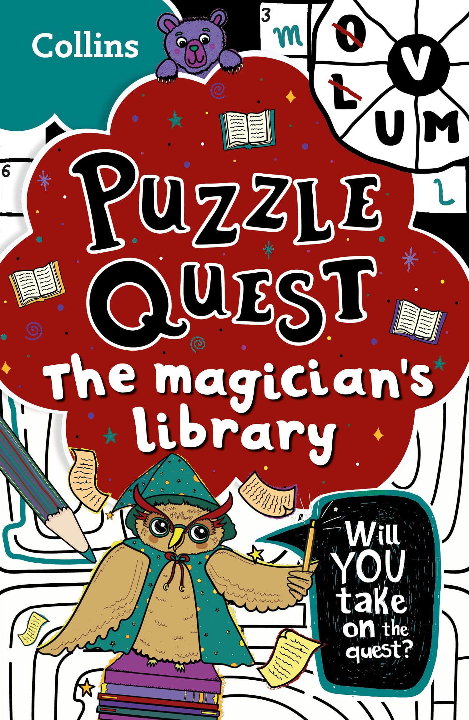 Magician's Library: Solve More Than 100 Puzzles in This Adventure Story for Kids Aged 7+