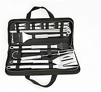 Vista 7 de NewlineNY - Kit de herramientas para barbacoa de acero inoxidable (juego de 3 piezas)