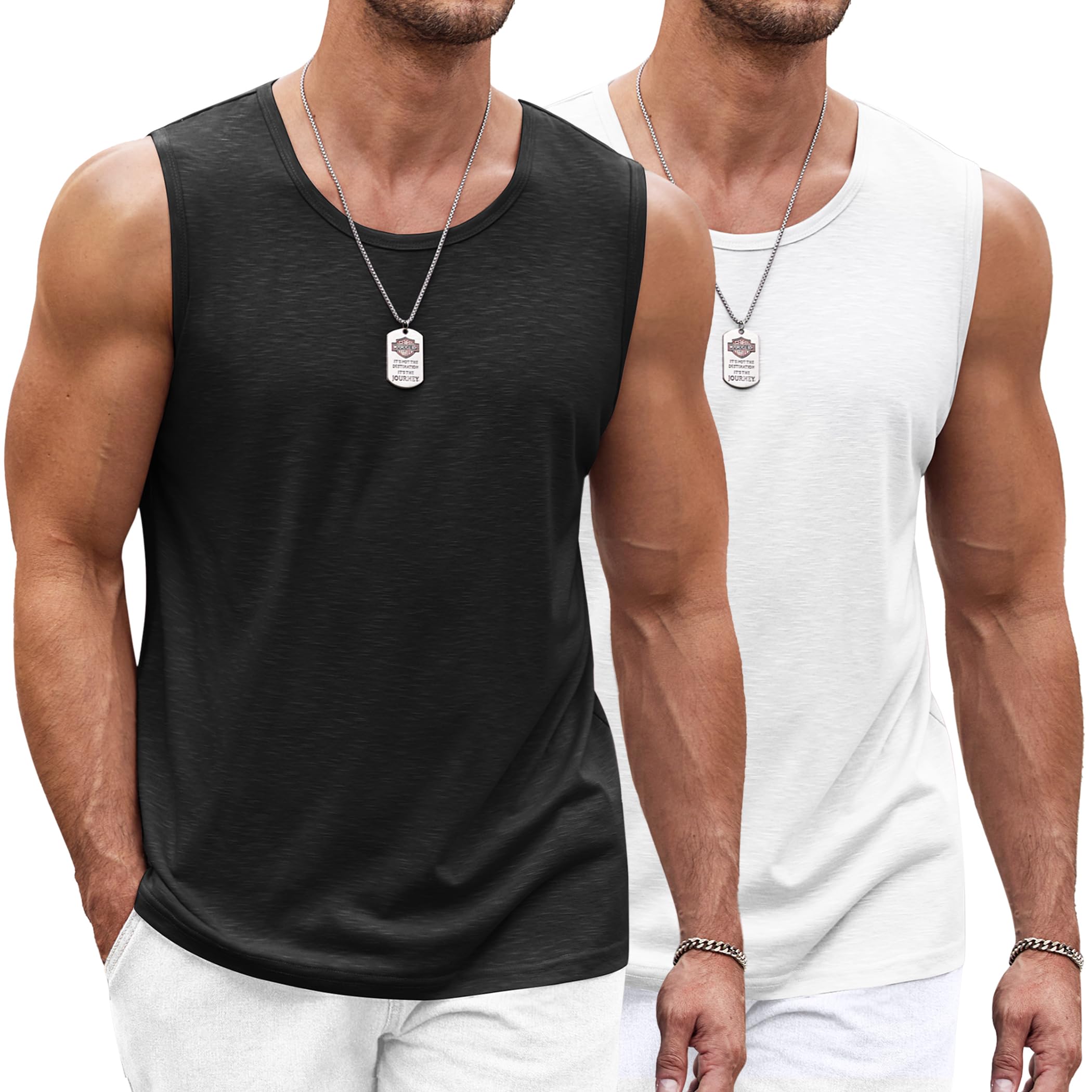 COOFANDY Herren Tank Top Ärmelloses Shirt Leicht Fitness Muskelshirt Schnelltrocknendes Gym Achselshirt Sleeveless Funktionsshirt für Männer