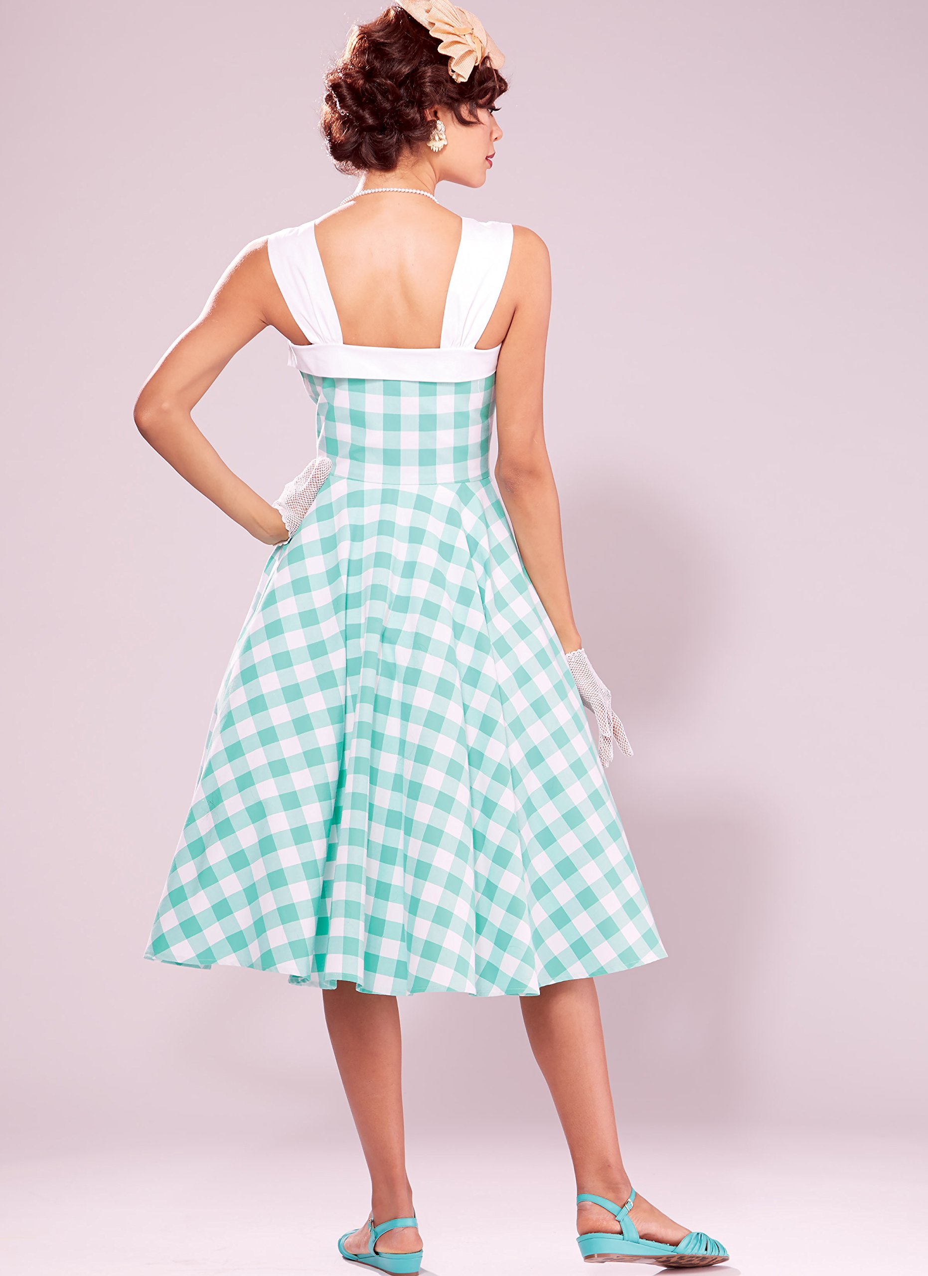 MCCALLS M8406U5   Abito da donna con maniche e orlo varianti, taglia 48 50 52 54