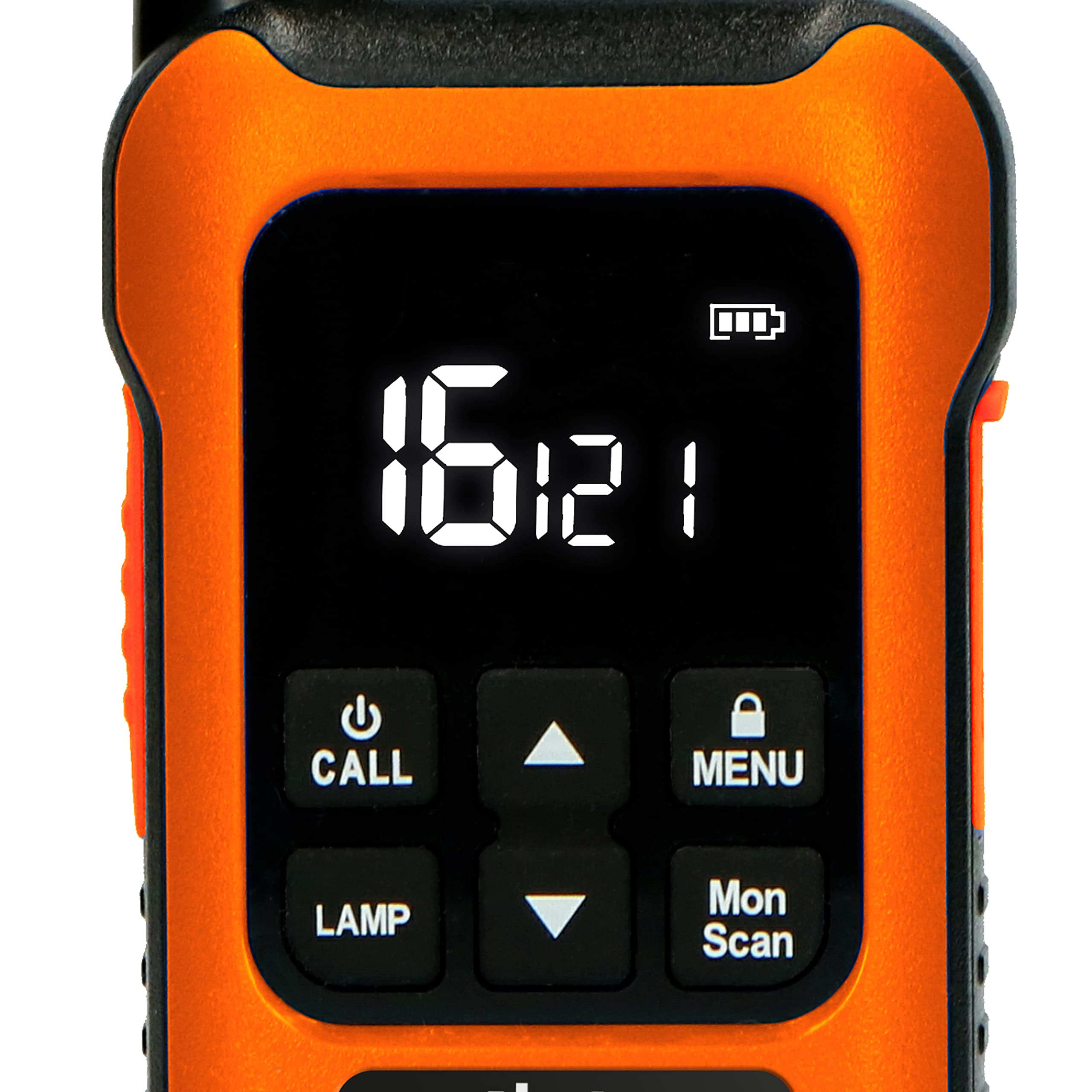 Alecto FR300 Walkie Talkie pour Enfants - Équipement Radio, portée de 10 km - Walky Talky avec canaux IPX4-16 - Fonction VOX 2,5 mm - Orange
