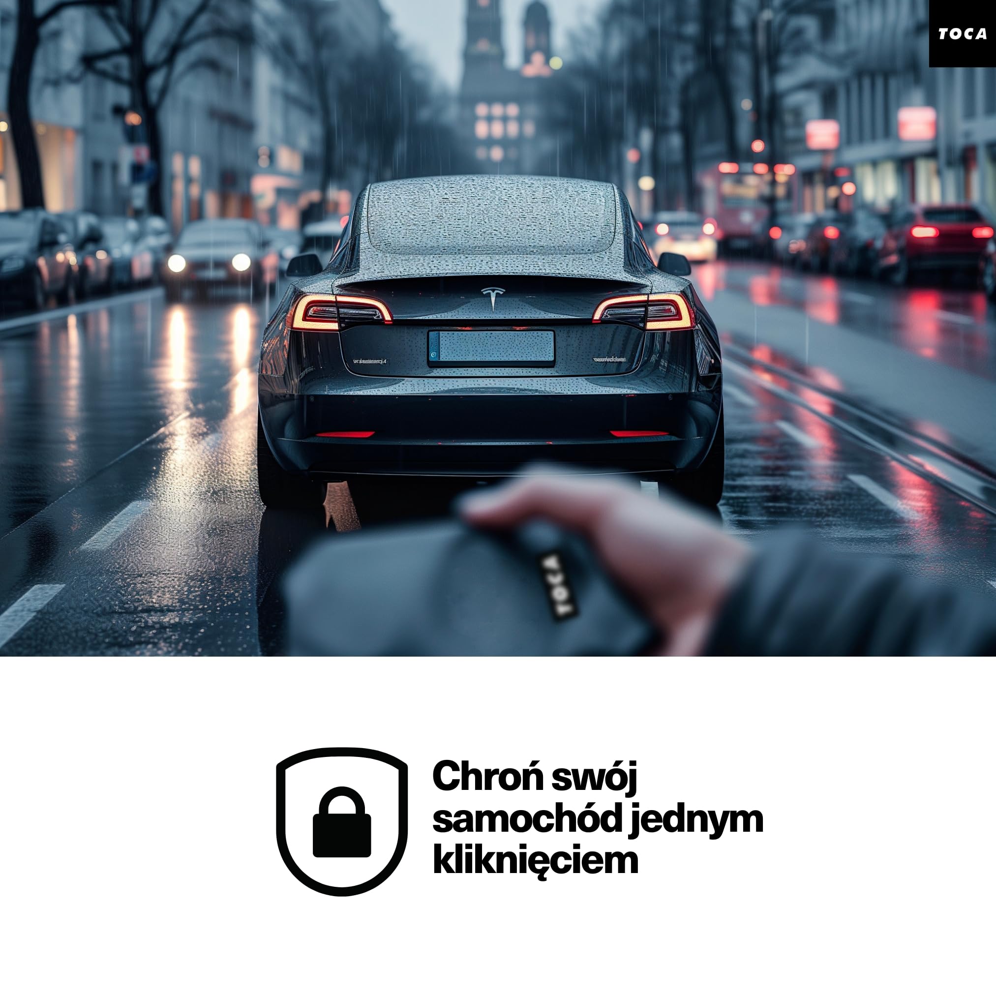 TOCA Faraday Etui - RFID & Anti-Tracking, Ochrona GPS, Praktyczny, Wodoodporny, Bezpieczeństwo Kluczy i Telefonów, Laptopów