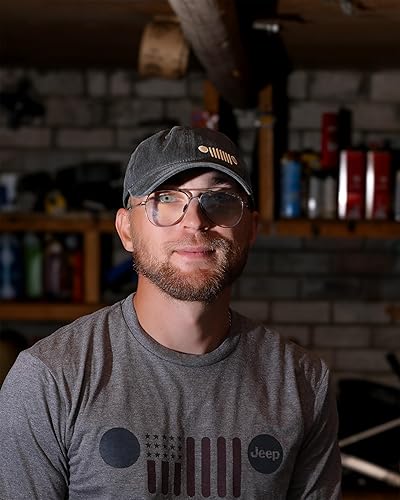 Vista 6 de Jeep Grille Logo Garment Washed Hat Negro