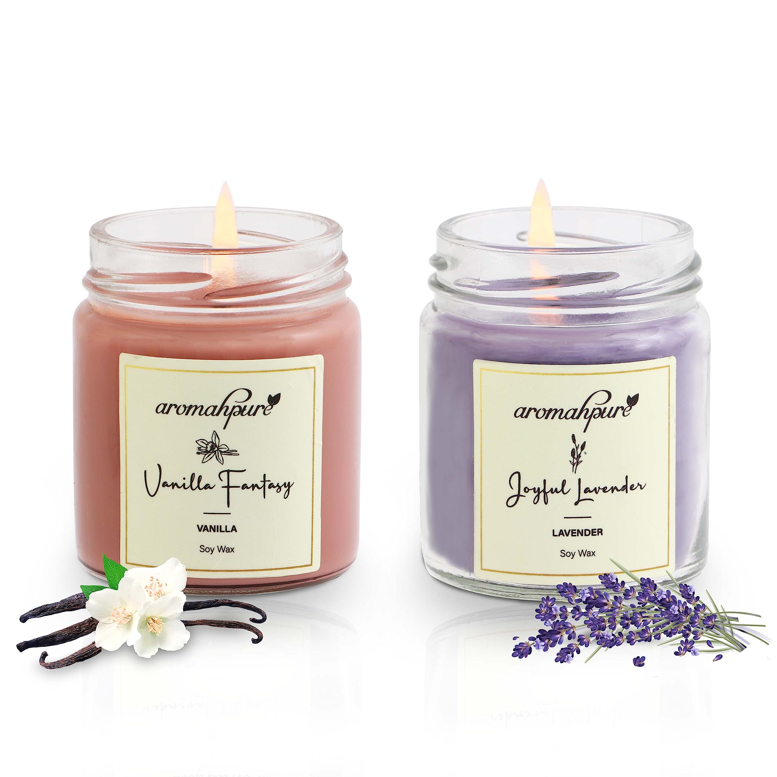 Aromahpure Scented Candle (54x 2Hours) | Lavender, Vanilla Scented