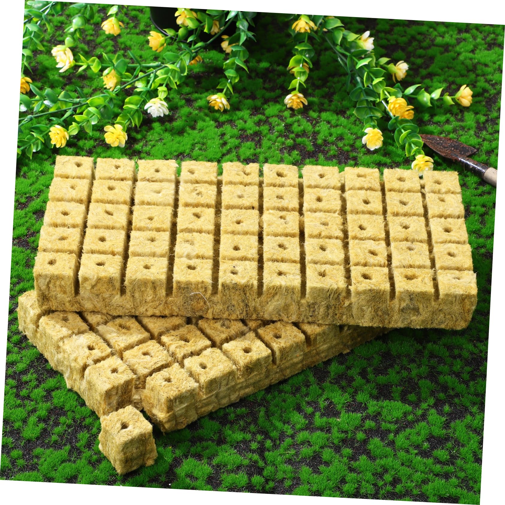 BESPORTBLE 4 Ensembles Substrat De Racine Départ Plantation Croissance Bloc De Terre pour Propagation De Plantes Cubes pour La Propagation des Plantes 100 Pièces * 4