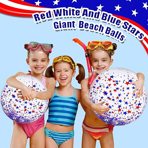 Miniatura 44 de TURNMEON 5 bolas de playa con purpurina, lentejuelas gigantes de 24 pulgadas y 16 pulgadas, bolas de playa inflables rosas para niños y adultos