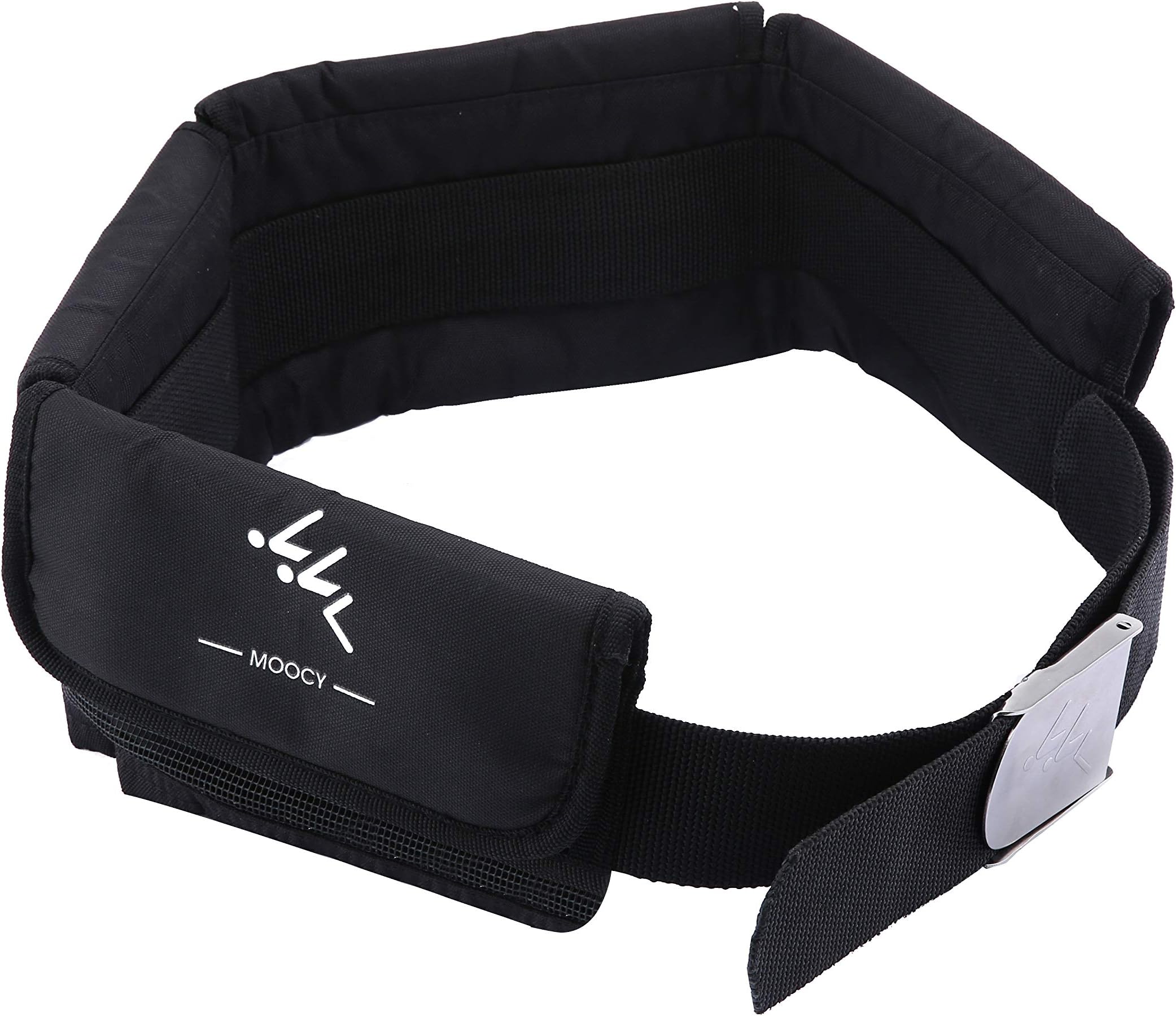 MOOCY Scuba Weight Belt, 4 Pocket Freediving Dive Diving Accessories - fit for Waist 32' to 52'