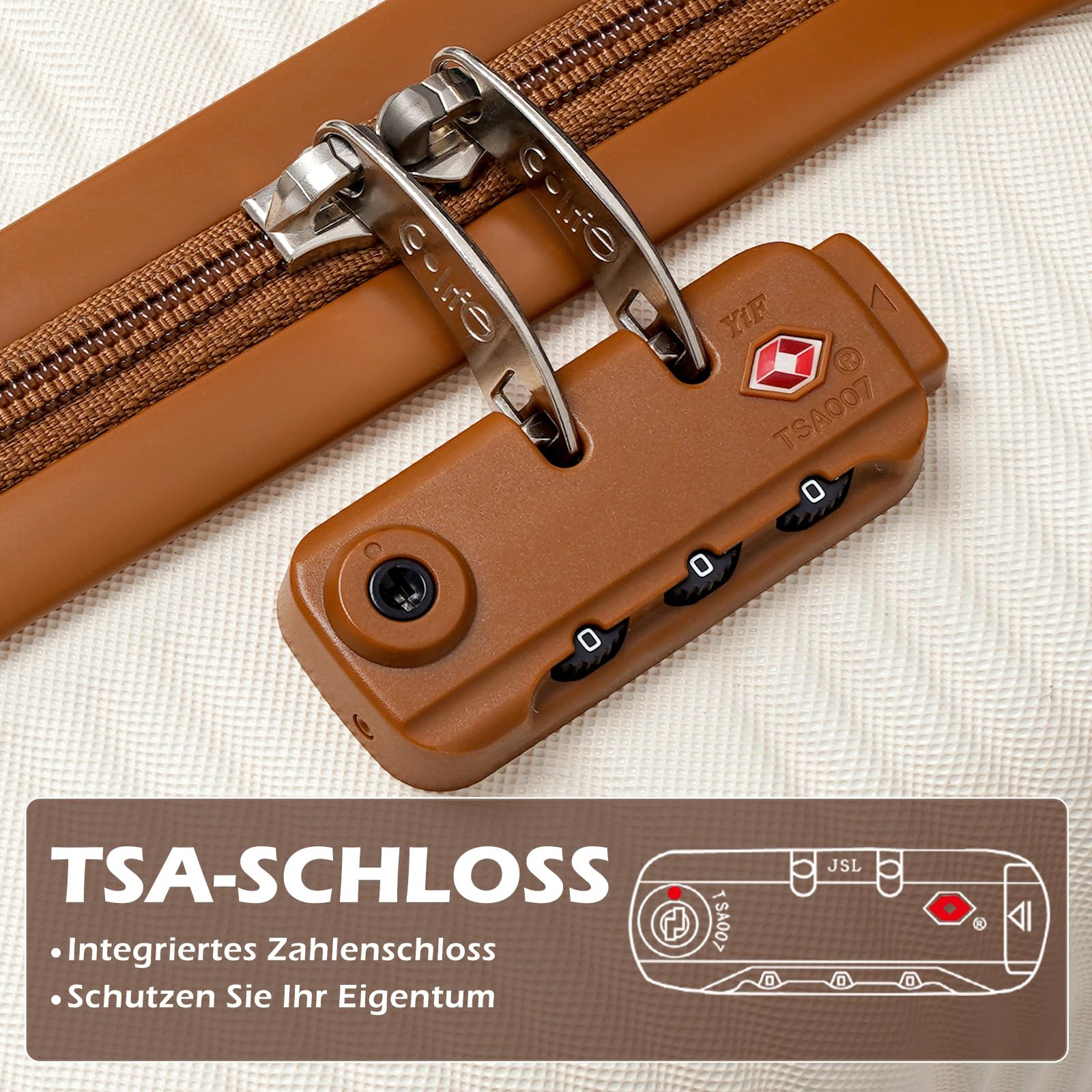 COOLIFE Handgepäck Koffer 55x40x20cm für Ryanair & Easyjet mit 4 Silent Spinner Rädern & TSA-Schloss – ABS-Hartschale, Leicht Handgepäck