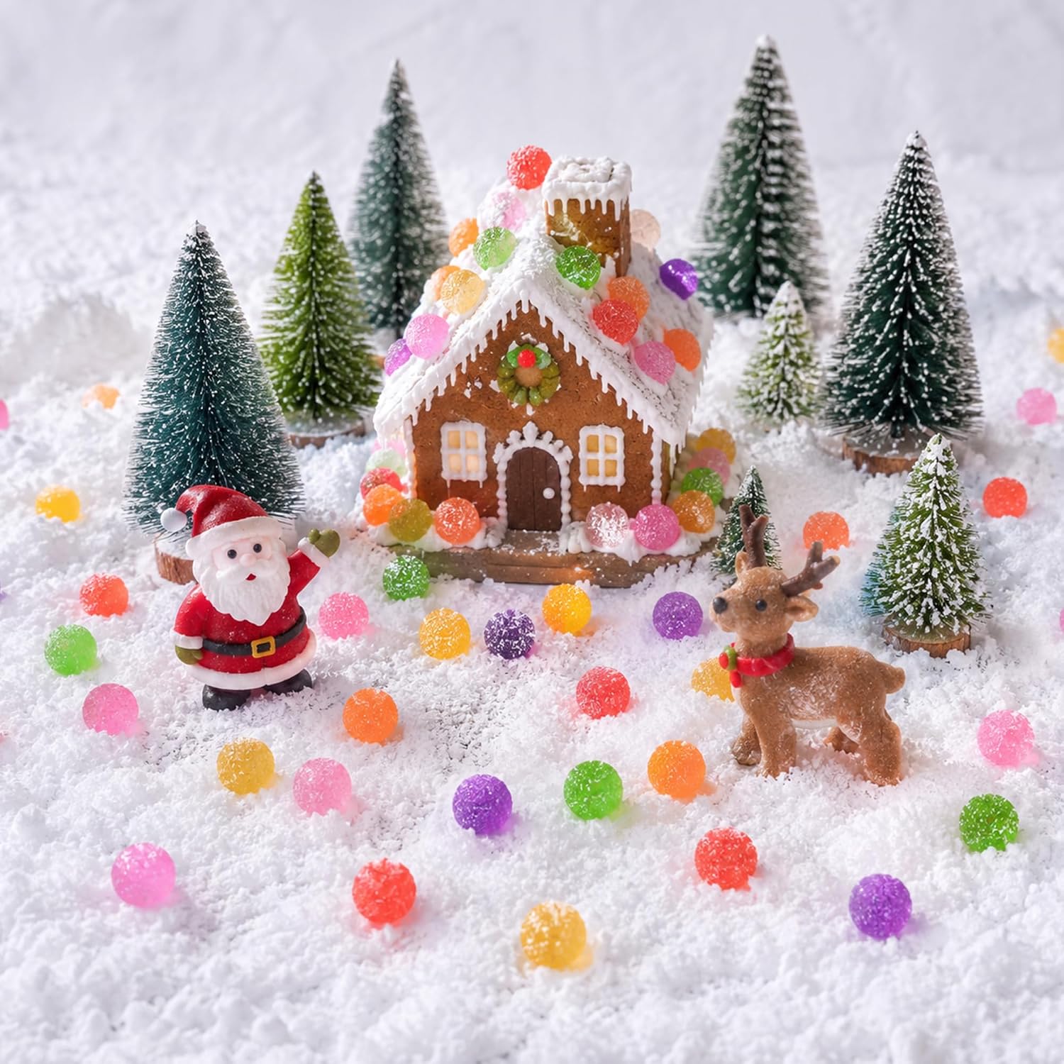 84 Pcs Christmas Fake Candy Decoration, Mini Xmas Candy Canes Ornaments image 5