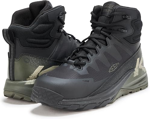KEEN Utility Men's Targhee Blur Waterproof Work Boots (Carbon Toe)