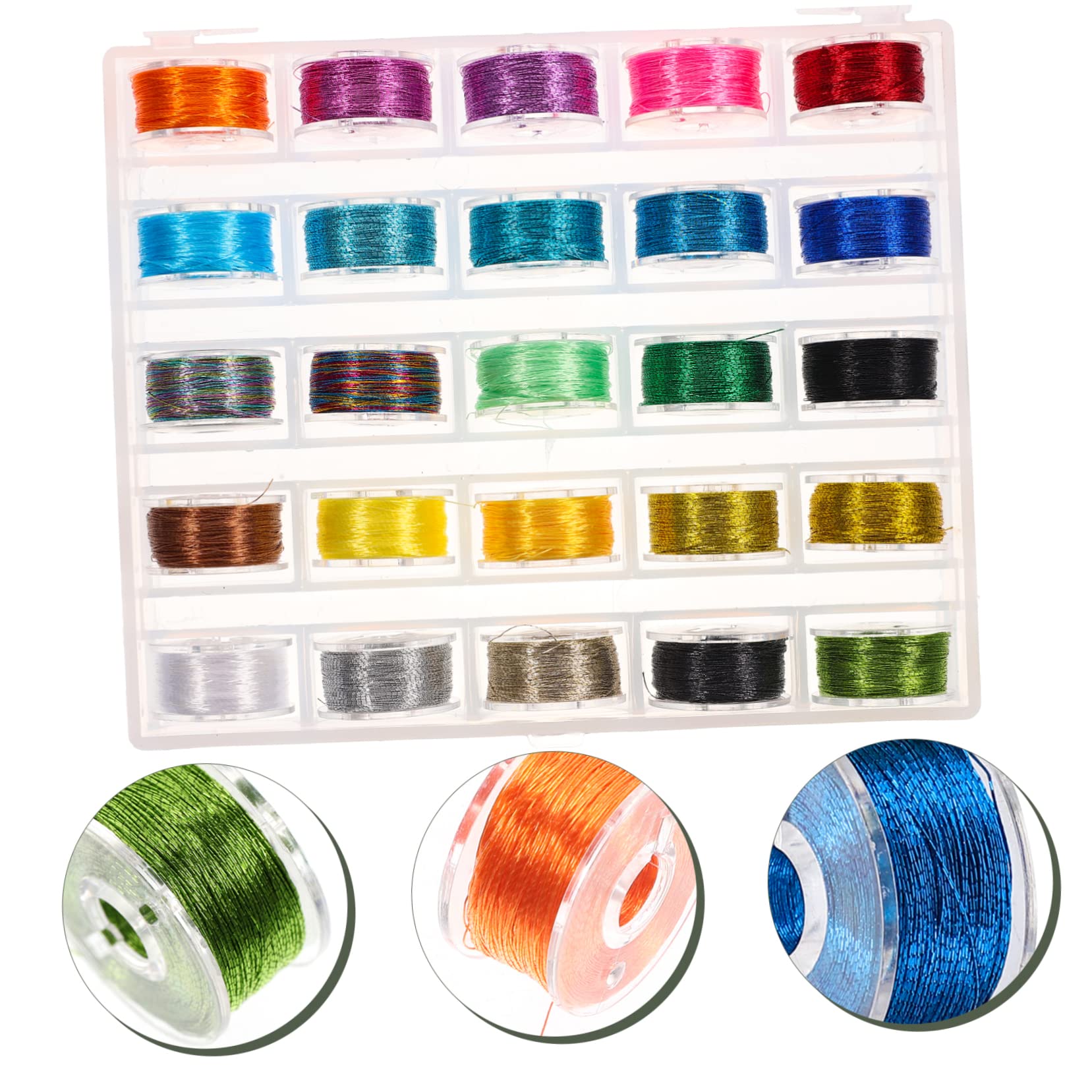 Operitacx 75rollos Hilo De Bordado Para Manualidades Hilos De Costura Coloridos Para Bordado Costura y