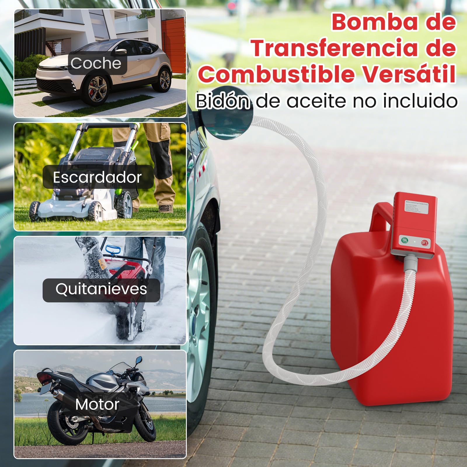 GOPLUS Bomba de Transferencia de Diésel con Apagado Automático