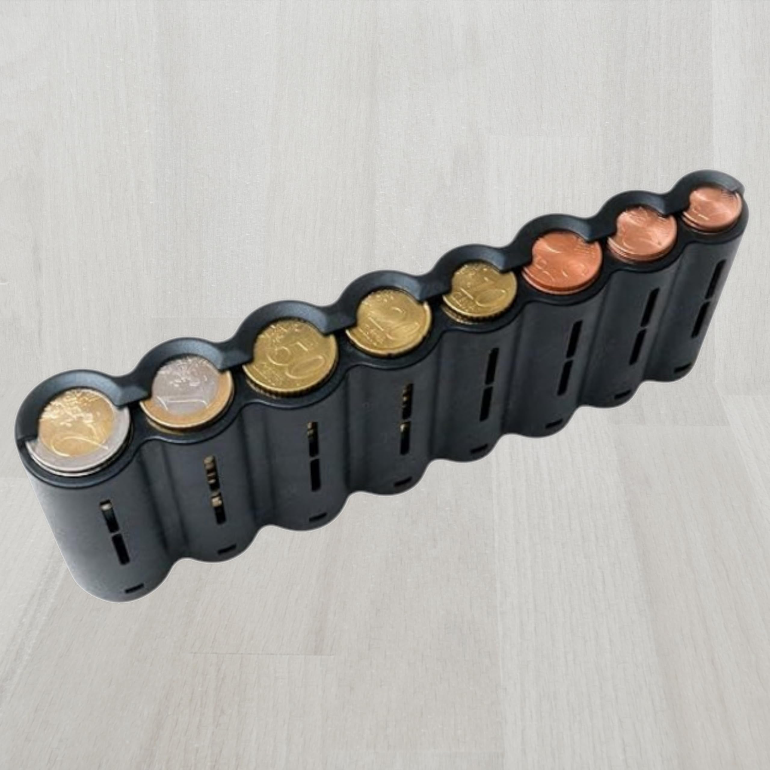 flevado Sac de serveur unisexe avec distributeur de pièces de monnaie à 8 compartiments - Sangle de transport - Fermeture magnétique - Distributeur de monnaie
