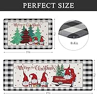 Vista 24 de Bsmathom Anti Fatigue Kitchen Rug Set of 2, Cushioned Non Slip Kitchen Rugs and Mats, Pumpkin Kitchen Mats for Floor Set, Waterproof Runner Rug