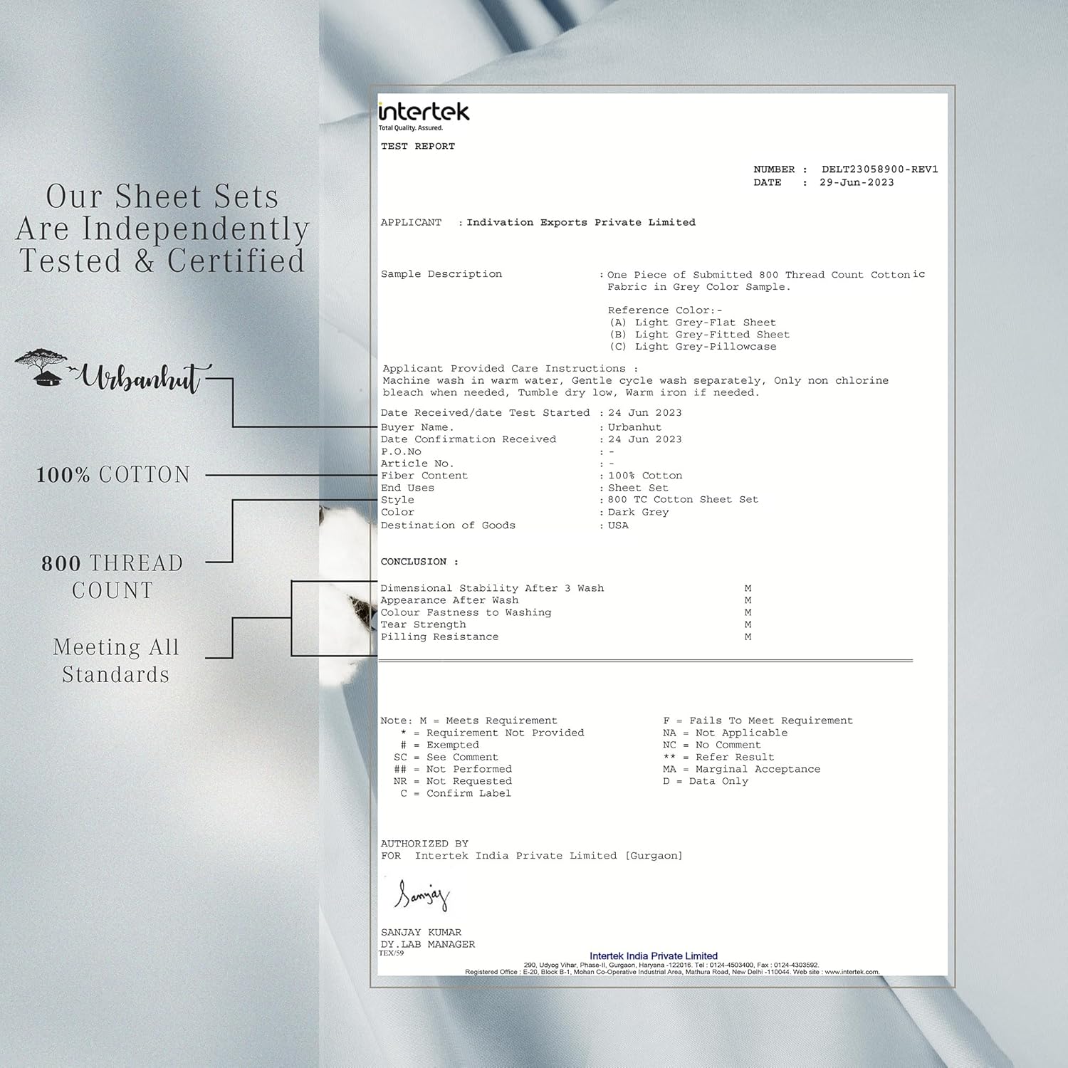 URBANHUT 100% Cotton Queen Size Sheets, 800 Thread Count Luxury 4 Piece Queen Bedsheets, Hotel Sheets Sateen Finish - Better Than Egyptian, 16" Elasticized Deep Pocket - Light Blue - Image 7