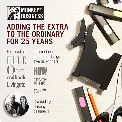 Miniatura 7 de Soporte para notas de la marca Monkey Business en forma de burro. Todos los mensajes del escritorio en un solo lugar, con el diseño en negro de