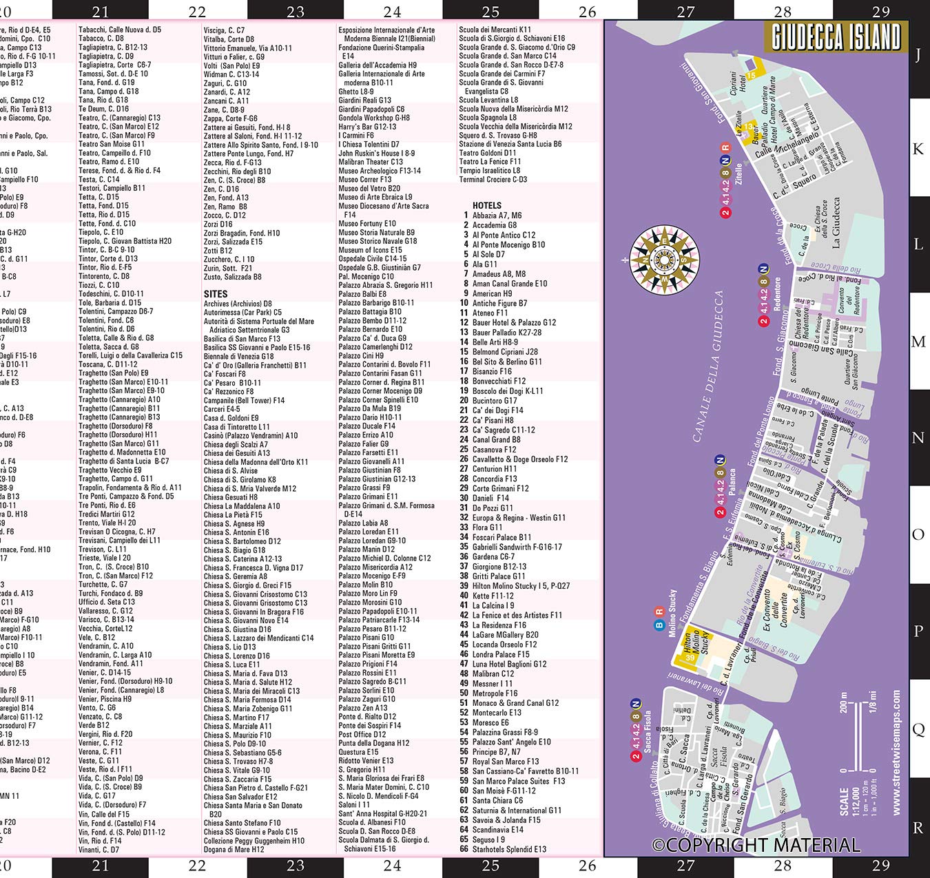 Streetwise Venice Map - Laminated City Center Street Map of Venice, Italy (Michelin Streetwise Maps)      Map – Folded Map, December 12, 2017