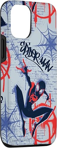 Vista 3 de Funda con estampado de graffiti para iPhone 12/12 Pro Marvel Spider-Man Into the Spider-Verse
