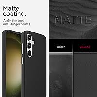 Vista 4 de Miimall Funda delgada para Samsung Galaxy S24 mate, doble capa de policarbonato resistente y TPU [10 pies a prueba de caídas militares]