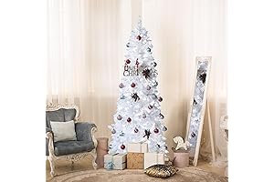Sparkling White Prelit Christmas Tree: 6 Ft of Enchanting Illumination
