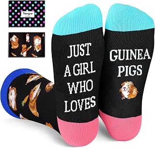 HAPPYPOP Funny Socks for Women - Peacock Guinea Pig Duck Owl Goose Horse Gifts for Teen Girl