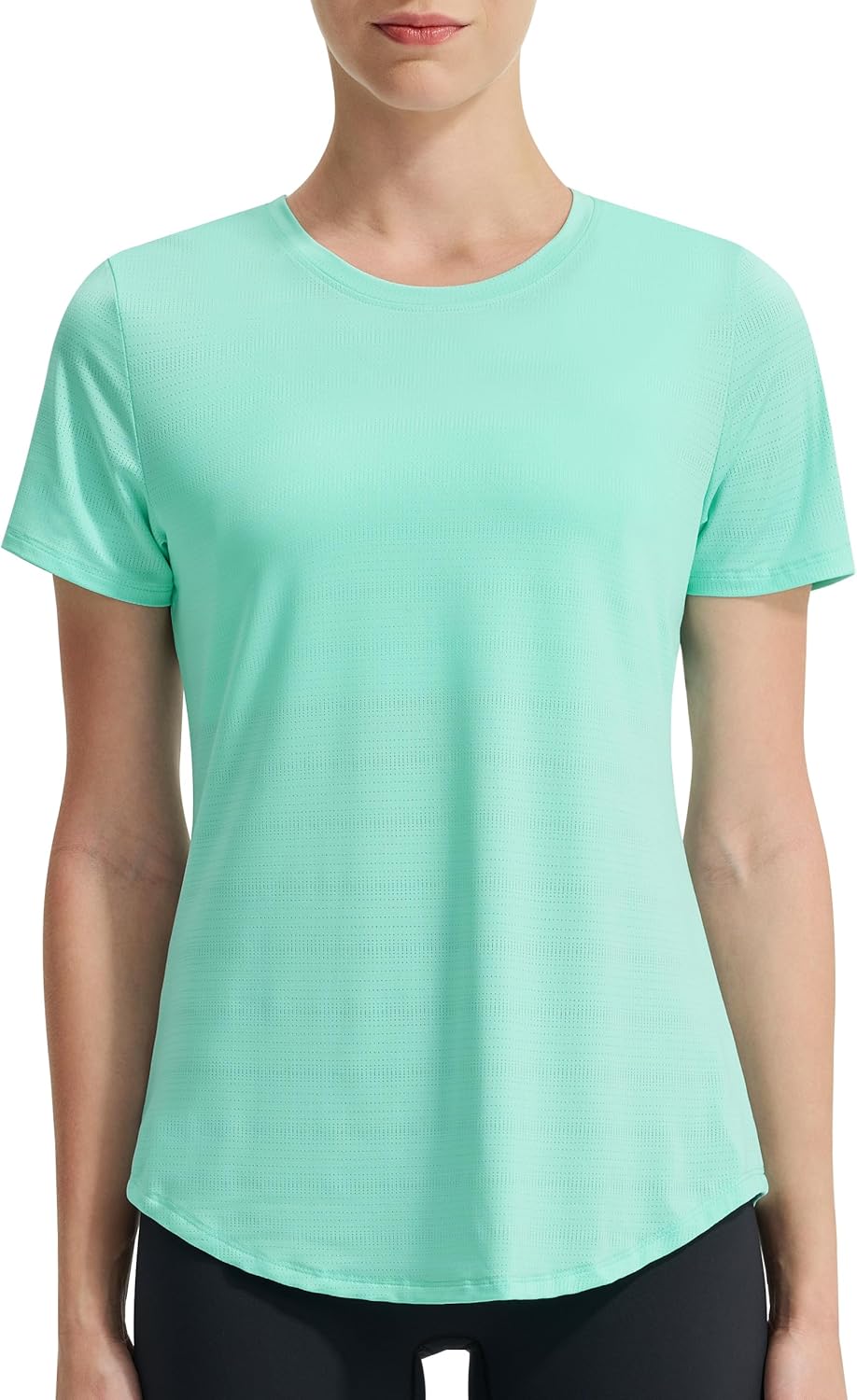 EZRUN Women’s Workout Shirt Quick Dry Gym Athletic Running T-Shirts Short Sleeve Summer Swim Yoga Tops