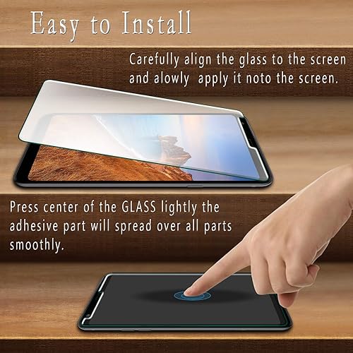 Miniatura 4 de HPTech Protector de pantalla de vidrio templado diseñado para LG Stylo 5, Stylo 5 Plus y Stylo 5X, fácil de instalar, sin burbujas