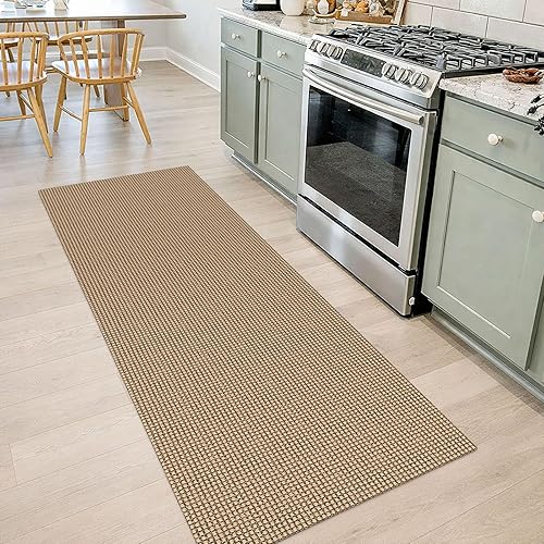 Miniatura 82 de IOHOUZE Alfombra lavable de 3 x 8 pies con parte trasera de goma antideslizante para pasillo ancho para pasillo de entrada, alfombra de cocina