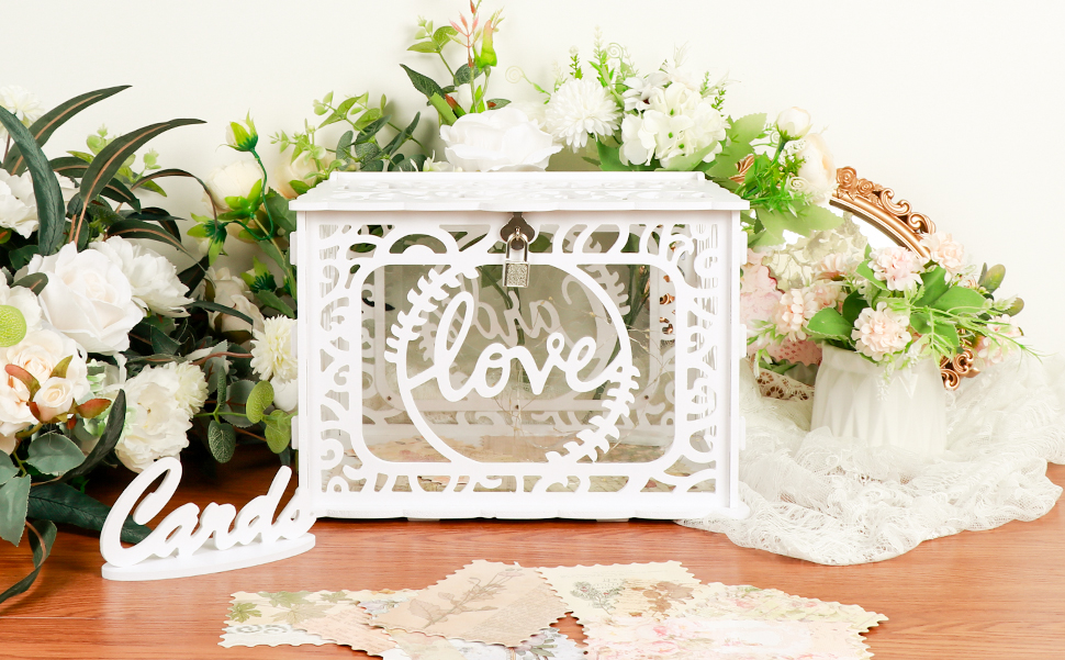 Boîte à Cartes De Mariage En Bois Rustique, Décor Enveloppe, Boîte Aux Lettres Pour Patients, Réception De Douche, Fête